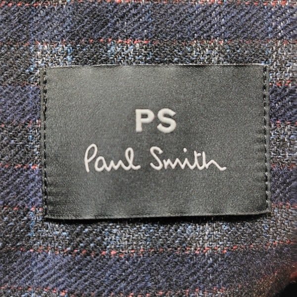 ポールスミス PaulSmith サイズS - ダークネイビー×ダークグレー×マルチ メンズ 長袖/チェック柄/春/秋 コート_画像3