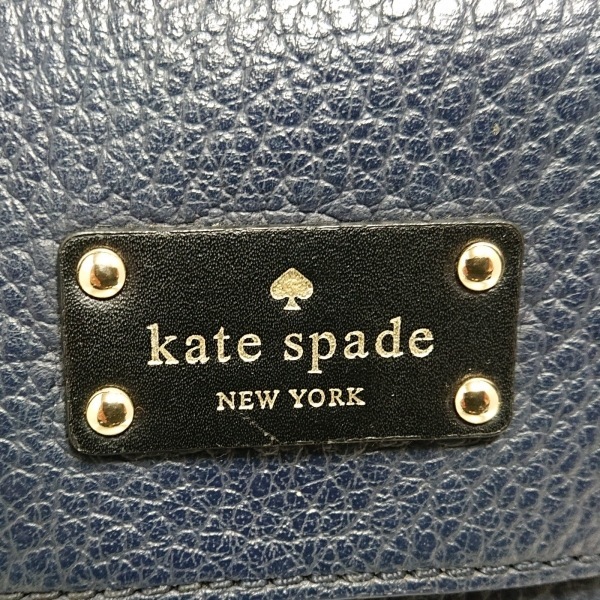 ケイトスペード Kate spade ハンドバッグ PXRU5183 - レザー ネイビー×黒×ピンクベージュ バッグの画像8