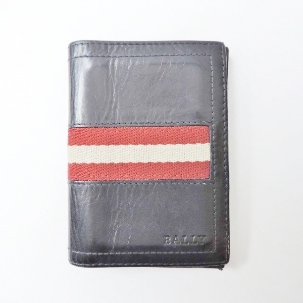バリー BALLY カードケース - レザー 黒 パスケース付き 財布_画像1