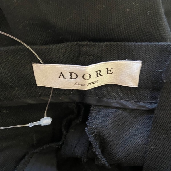 アドーア ADORE パンツ サイズ36 S - 黒 レディース クロップド(半端丈) ボトムス_画像3