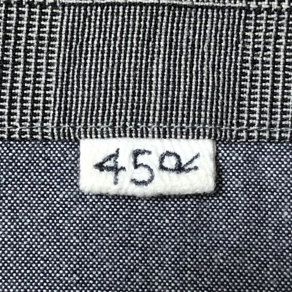 フォーティーファイブ・アール 45R サイズ0 XS - 黒×白 レディース クルーネック/長袖/ロング/チェック柄 ワンピース_画像3