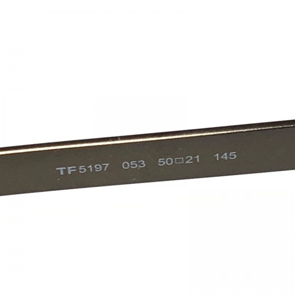 トムフォード TOM FORD メガネ TF5197 - プラスチック×金属素材 ダークブラウン×ゴールド サングラス_画像5