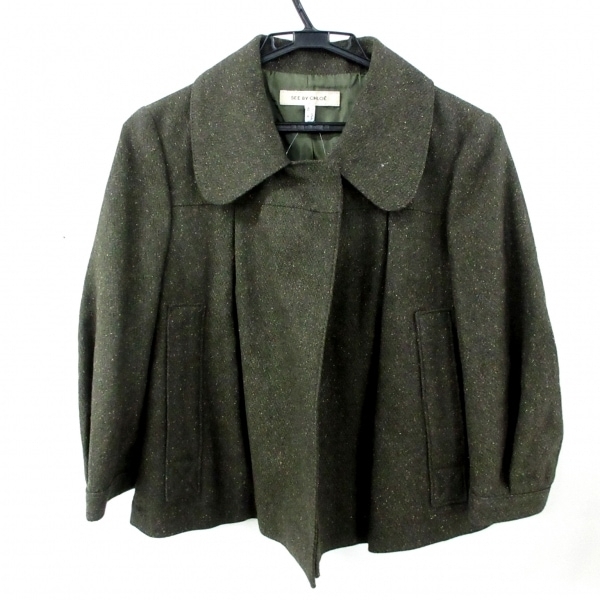  See by Chloe SEE BY CHLOE size 36 S - dark green lady's spring * autumn thing / short beautiful goods jacket 