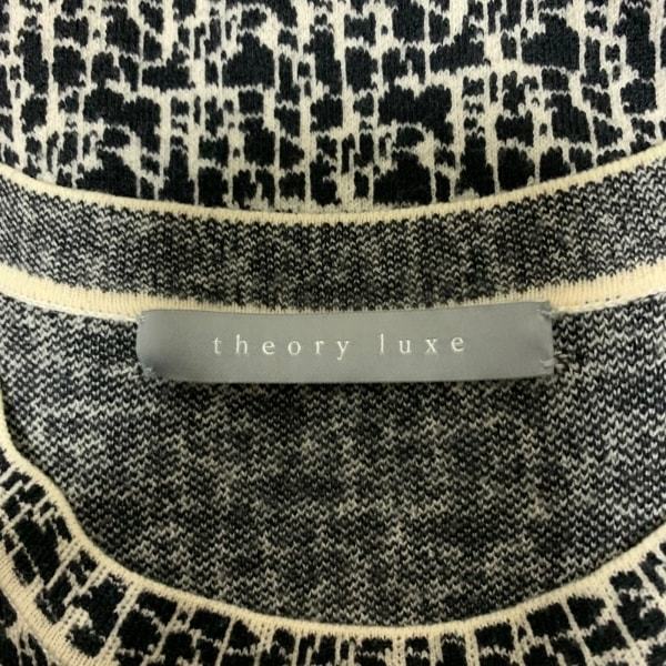 セオリーリュクス theory luxe サイズ40 M - 黒×アイボリー レディース 長袖/ロング ワンピースの画像3