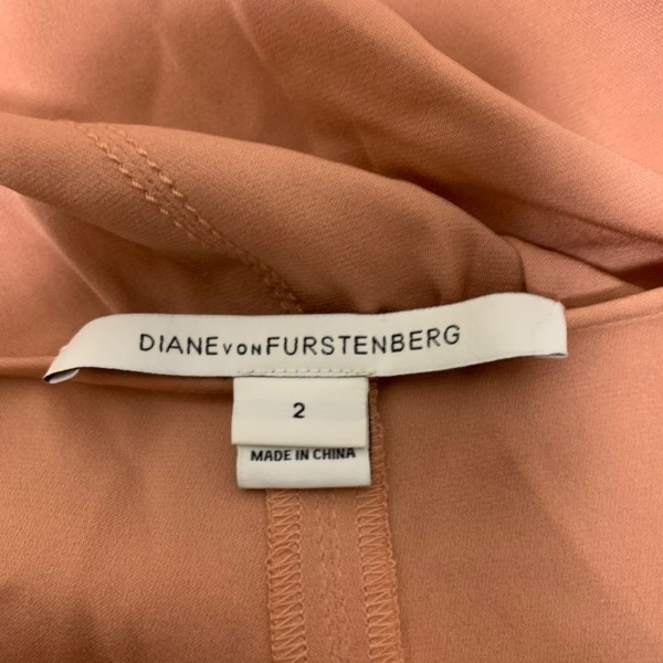 ダイアン・フォン・ファステンバーグ DIANE VON FURSTENBERG(DVF) ノースリーブカットソー サイズ2 S - ピンクベージュ レディース_画像3