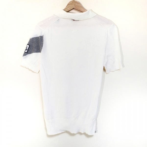 モンクレール MONCLER 半袖ポロシャツ サイズS MAGLIA TRICOT 白 GAMME BLEU トップス_画像2