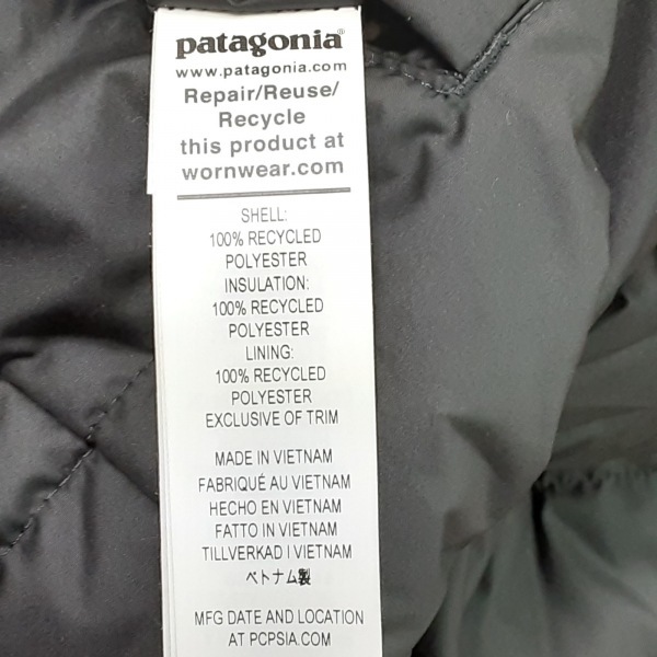 パタゴニア Patagonia ブルゾン - 黒 レディース 長袖/ボア/リバーシブル/ジップアップ/中綿/冬 美品 ジャケット_画像5