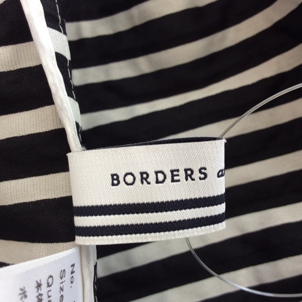 ボーダーズアットバルコニー BORDERS at BALCONY 半袖カットソー サイズ36 S - 白×黒 レディース クルーネック/ボーダー トップス_画像3