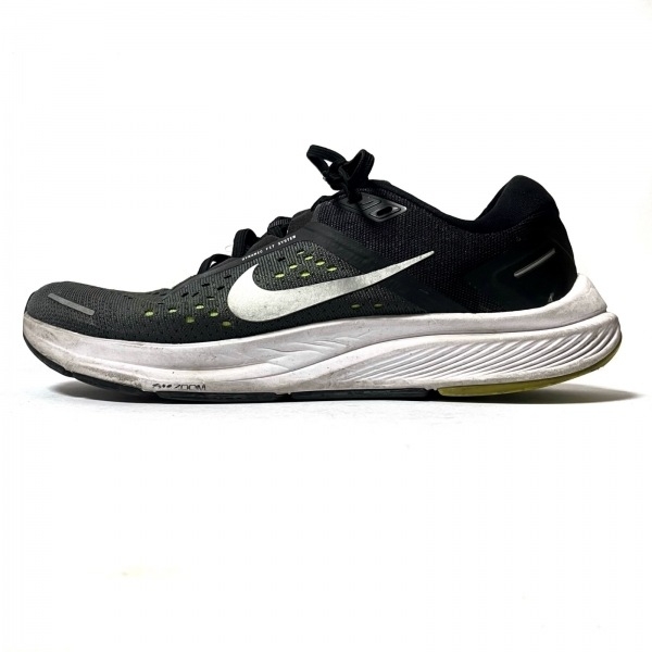 ナイキ NIKE スニーカー 26 CZ6720-010 エア ズーム ストラクチャー 23 化学繊維 黒×イエローグリーン メンズ メッシュ 靴_画像1