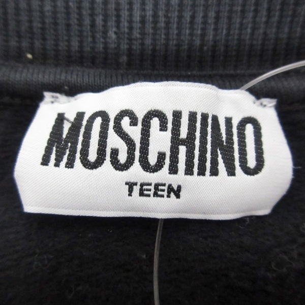 モスキーノ MOSCHINO トレーナー サイズ164cm 黒×白×マルチ レディース 長袖/クマ 美品 トップスの画像3