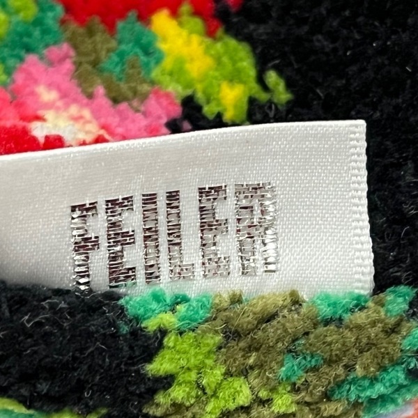 フェイラー FEILER コインケース - パイル 黒×グリーン×マルチ イチゴ 財布の画像4