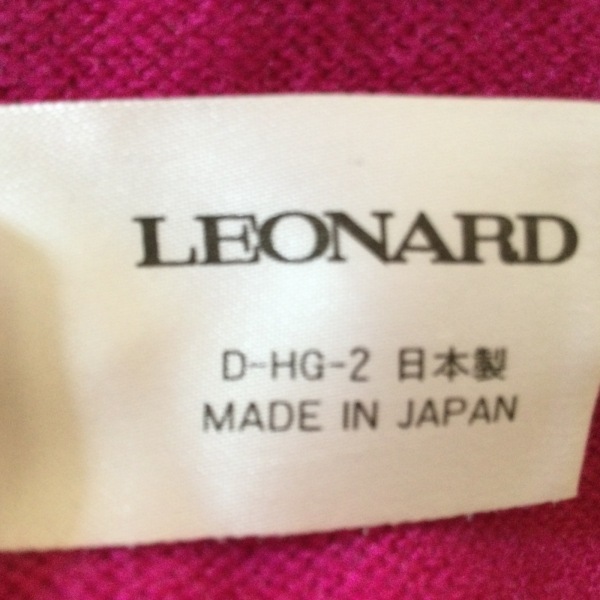 レオナールスポーツ LEONARD SPORT 長袖セーター サイズM - ピンク×グリーン×マルチ レディース クルーネック/ピエロ トップスの画像5