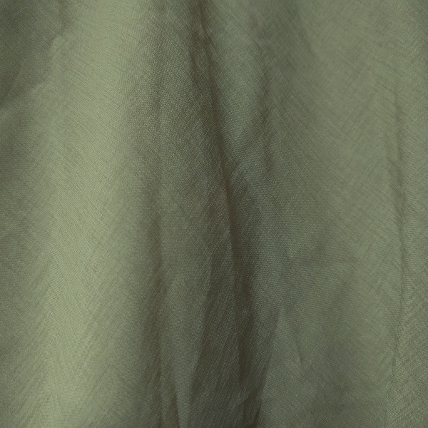 ホコモモラ JOCOMOMOLA サイズ40 XL - アイボリー×カーキ×マルチ レディース クルーネック/半袖/ひざ丈/花柄/刺繍 美品 ワンピース_画像8
