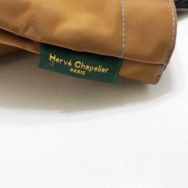 エルベシャプリエ Herve Chapelier ハンドバッグ ナイロン舟型トートM ナイロン ブラウン Nライン バッグの画像8