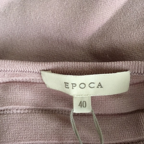 エポカ EPOCA 長袖セーター サイズ40 M - ピンク レディース ラメ 美品 トップス_画像3