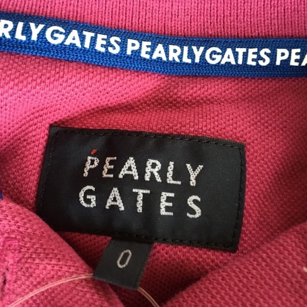 パーリーゲイツ PEARLY GATES 半袖ポロシャツ サイズ0 XS - ピンク レディース トップス_画像3