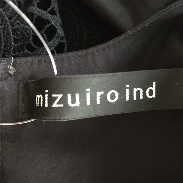 ミズイロインド mizuiro ind - 黒 レディース 半袖/ひざ丈/レース ワンピース_画像3