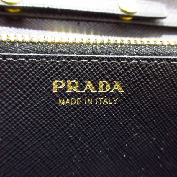 プラダ PRADA - サフィアーノレザー 黒 チェーンウォレット/ストラップ着脱可 美品 財布_画像5