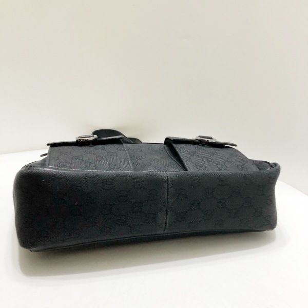 グッチ GUCCI トートバッグ 268639 アビー ジャガード×レザー 黒 バッグ_画像4