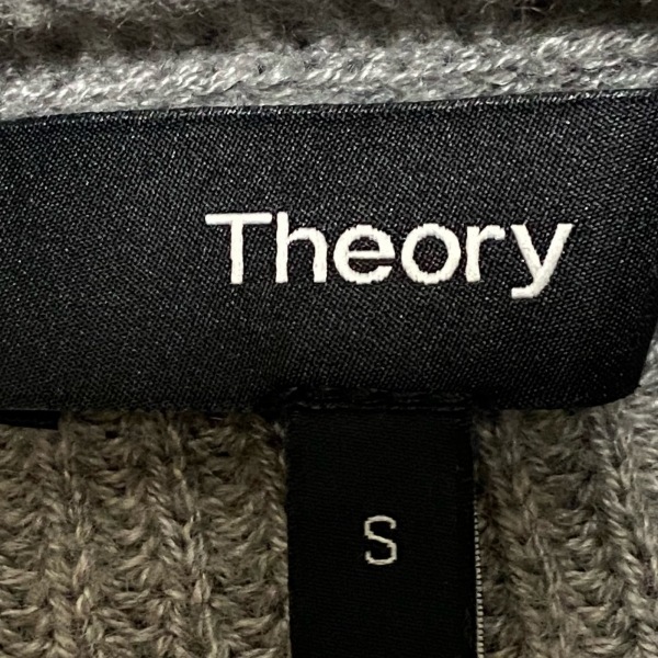 セオリー theory 半袖セーター サイズS - グレー レディース クルーネック トップス_画像3