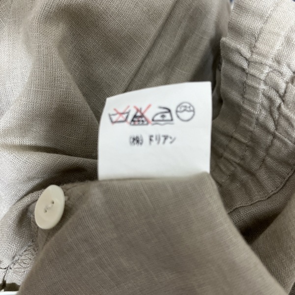 レリアン Leilian 半袖カットソー サイズ13+ S - グレーベージュ レディース 刺繍 トップス_画像5