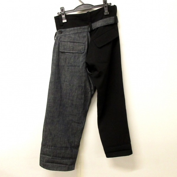 ワイズ Y's パンツ サイズ1 S - 黒×ネイビー メンズ デニム/変形デザイン ボトムス_画像2