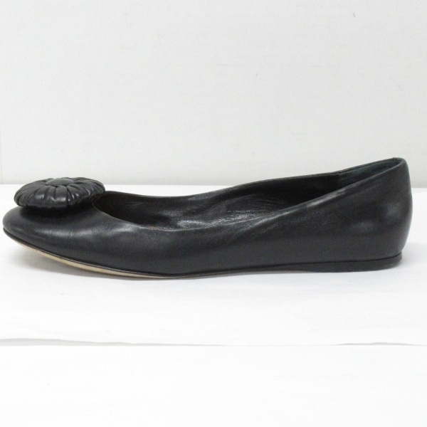  Bally BALLY плоская обувь - кожа чёрный женский стелька замена обивки завершено / цветок обувь 