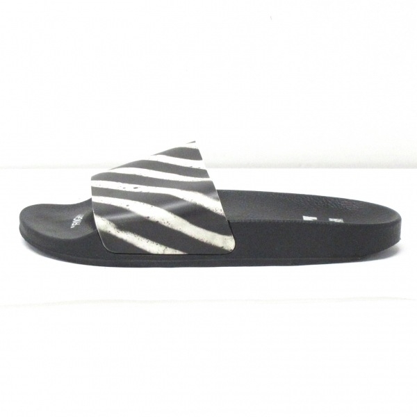 オフホワイト Off-White サンダル 42 - ポリウレタン×ポリエステル 黒×白 メンズ 靴の画像1