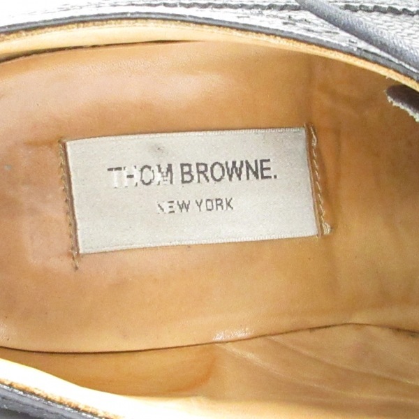 トムブラウン THOM BROWNE シューズ レザー 黒 メンズ ウィングチップ 靴_画像5