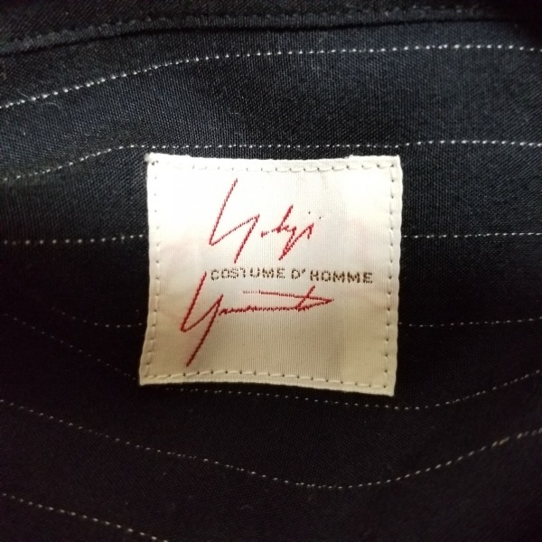 ヨウジヤマモト yohjiyamamoto 長袖シャツ サイズ4 XL - 黒×白 メンズ COSTUME D'HOMME/ストライプ トップス_画像3