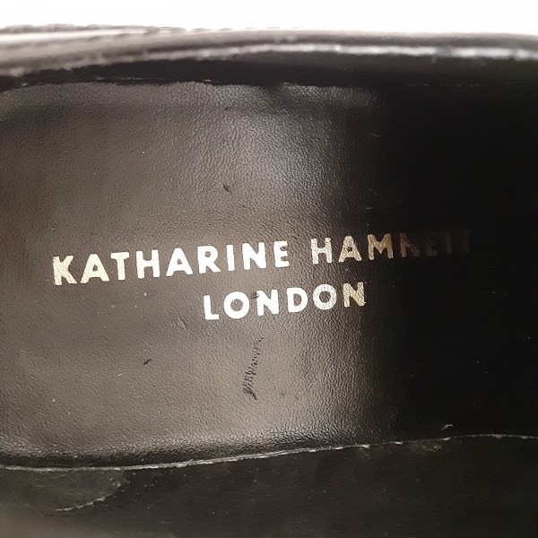 キャサリンハムネット KATHARINEHAMNETT シューズ 25 - レザー 黒 メンズ 靴_画像5