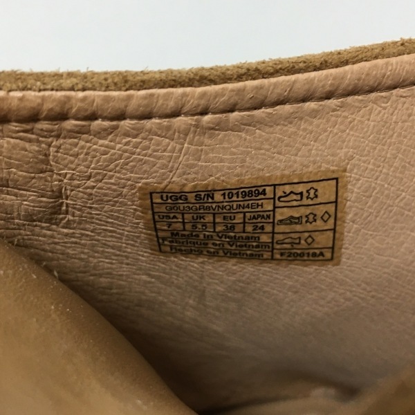 アグ UGG ミュール 24 1019894 ライブリー スエード ライトブラウン レディース ウェッジソール 靴_画像6