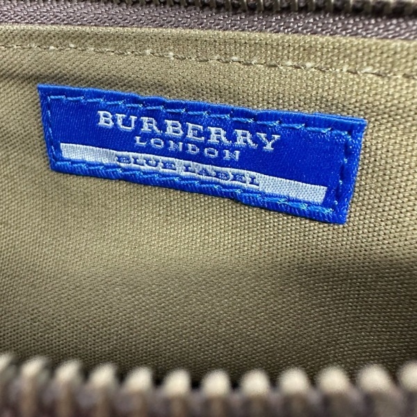 バーバリーブルーレーベル Burberry Blue Label - デニム×レザー ダークネイビー×ダークブラウン 財布_画像5