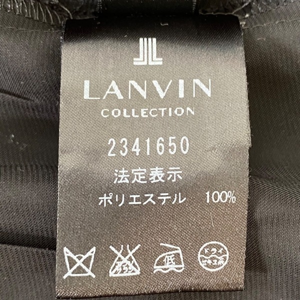 ランバンコレクション LANVIN COLLECTION 半袖カットソー サイズ38 M - 黒 レディース ギャザー トップスの画像4