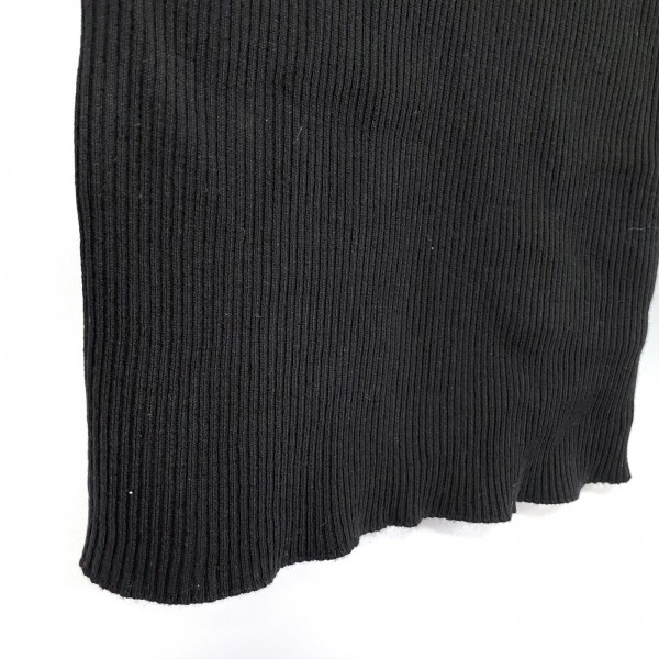 プラダ PRADA 長袖セーター サイズ38 S 黒 レディース クルーネック/コットン 美品 トップス_画像8