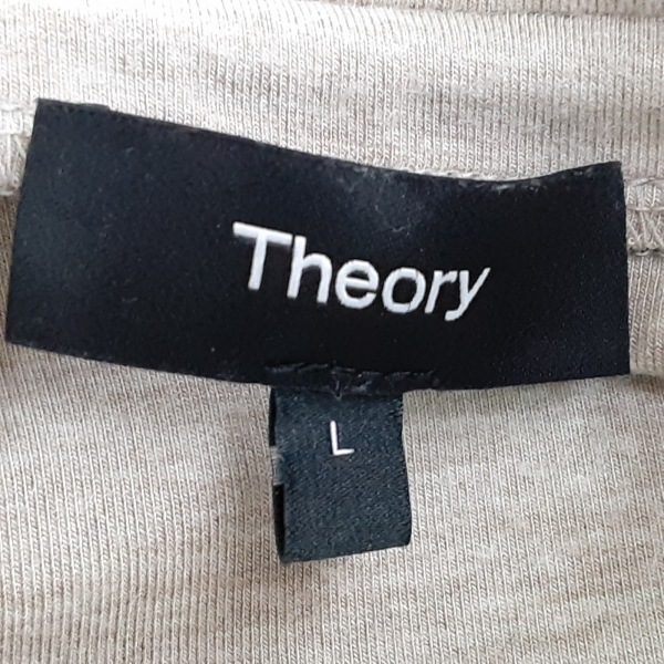 セオリー theory 長袖セーター サイズL - 黒 レディース ハイネック/ドローストリング 美品 トップス_画像3