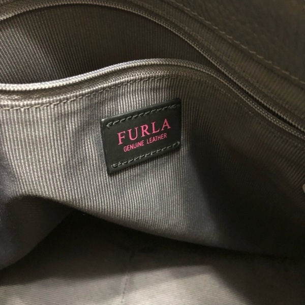 フルラ FURLA ハンドバッグ - レザー グレー バッグ_画像8
