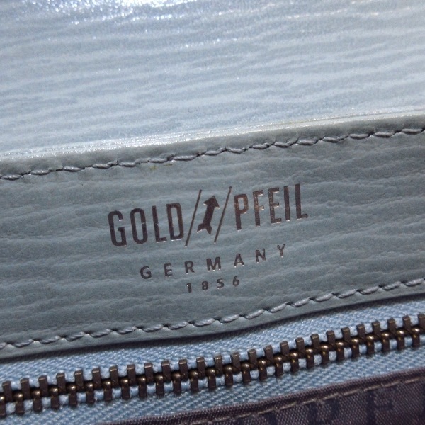 ゴールドファイル GOLD PFEIL ハンドバッグ - レザー ライトブルー バッグ