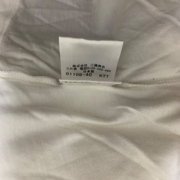 バーバリーブラックレーベル Burberry Black Label 半袖Tシャツ サイズ3 L - 白×グレー メンズ クルーネック トップス_画像5