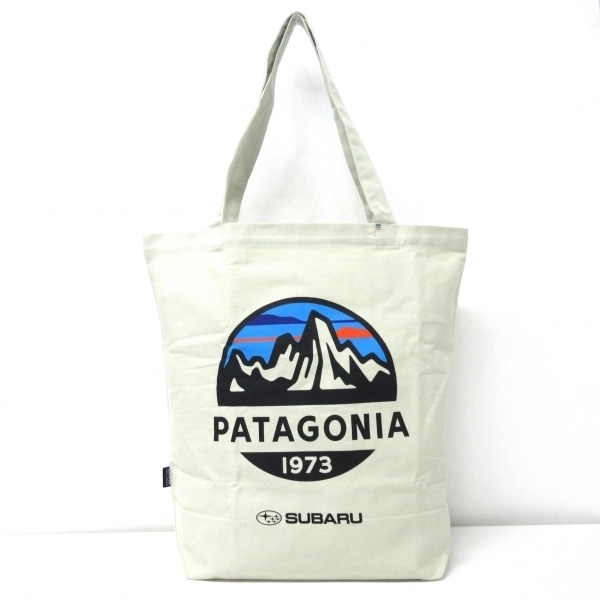 パタゴニア Patagonia トートバッグ - キャンバス アイボリー×黒×マルチ 美品 バッグの画像1