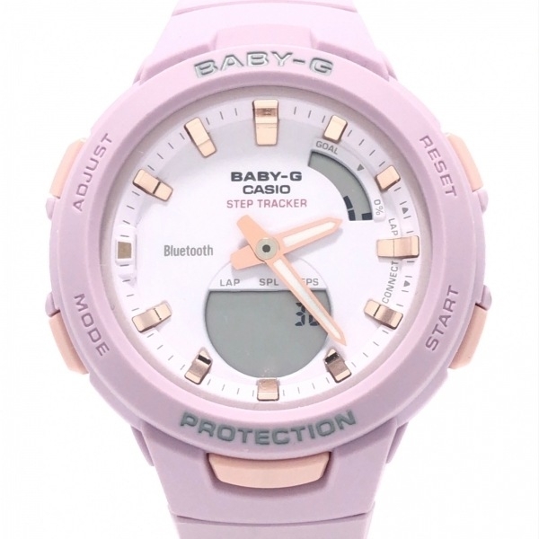 CASIO(カシオ) 腕時計■美品 BABY-G BSA-B100-4A2JF レディース SMARTPHONE LINK Series パープルの画像1
