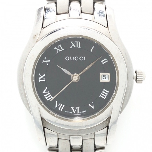GUCCI(グッチ) 腕時計 - 5500L レディース 黒