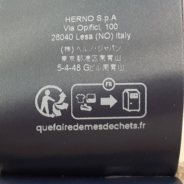 ヘルノ HERNO 長袖カットソー サイズ40 M - ベージュ×ゴールド レディース クルーネック 美品 トップス_画像6