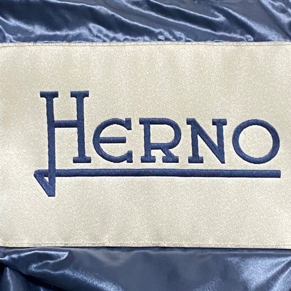 ヘルノ HERNO ダウンコート サイズ40 M - ダークネイビー レディース 長袖/冬 コート_画像3