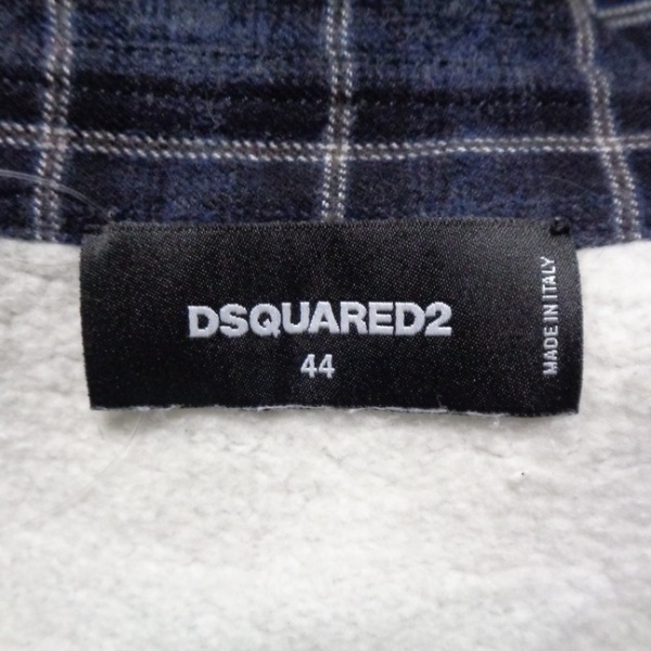 ディースクエアード DSQUARED2 長袖シャツ サイズ44 S - ダークネイビー×黒×白 メンズ チェック柄 トップス_画像3