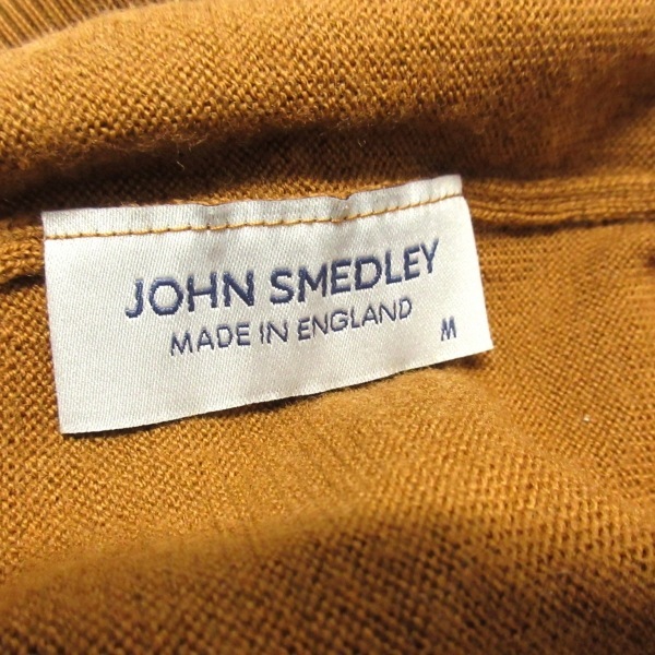 ジョンスメドレー JOHN SMEDLEY 長袖セーター/ニット サイズM ブラウン メンズ タートルネック 美品 トップス_画像3