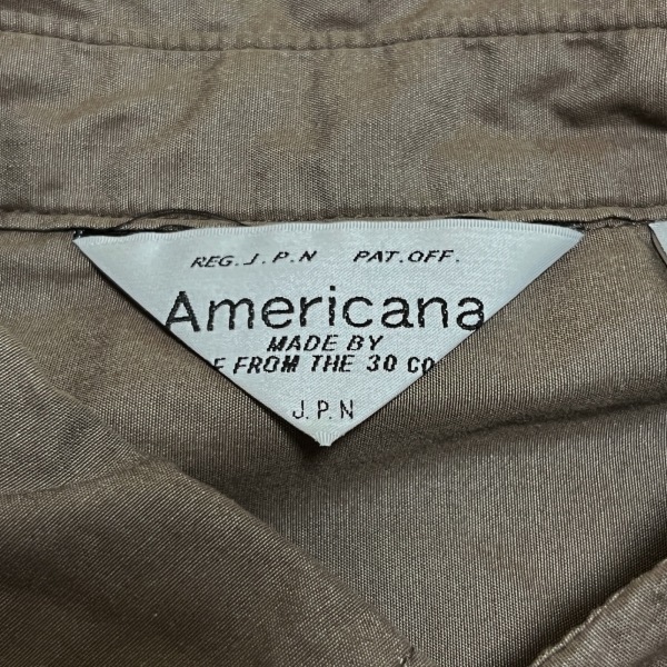 アメリカーナ AMERICANA 長袖シャツブラウス - ダークブラウン レディース トップスの画像3