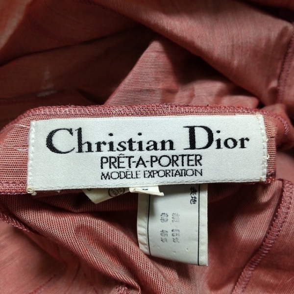 ディオール/クリスチャンディオール DIOR/ChristianDior 半袖シャツブラウス サイズ5 XS - レッド レディース 肩パッド トップス_画像3