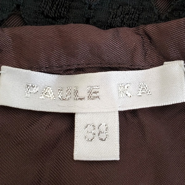  paul (pole) kaPAULEKA skirt size 38 M - black × dark brown lady's bottoms 