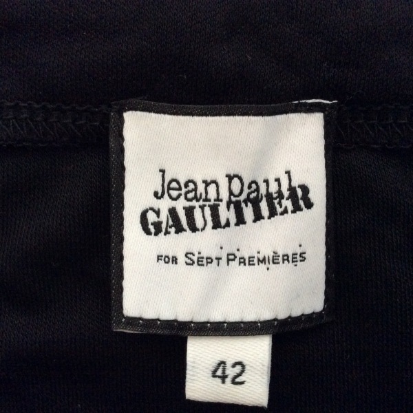 ゴルチエ JeanPaulGAULTIER 長袖カットソー サイズ42 L - 黒×ライトブルー×マルチ レディース トップスの画像3